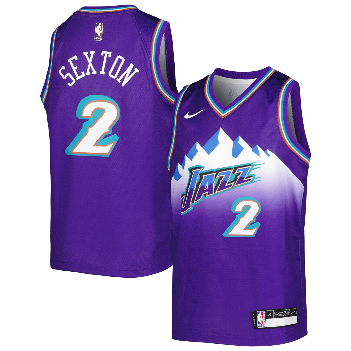 Collin Sexton Utah Jazz Nike Youth 2022/23 Swingman Jersey - City Edition - Purple