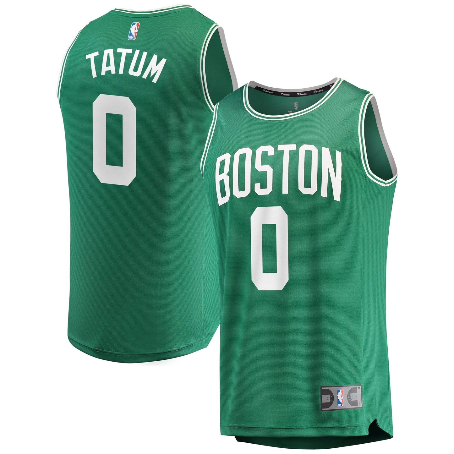 Men's Fanatics Branded Jayson Tatum Kelly Green Boston Celtics Fast Break Replica Jersey - Icon Edition