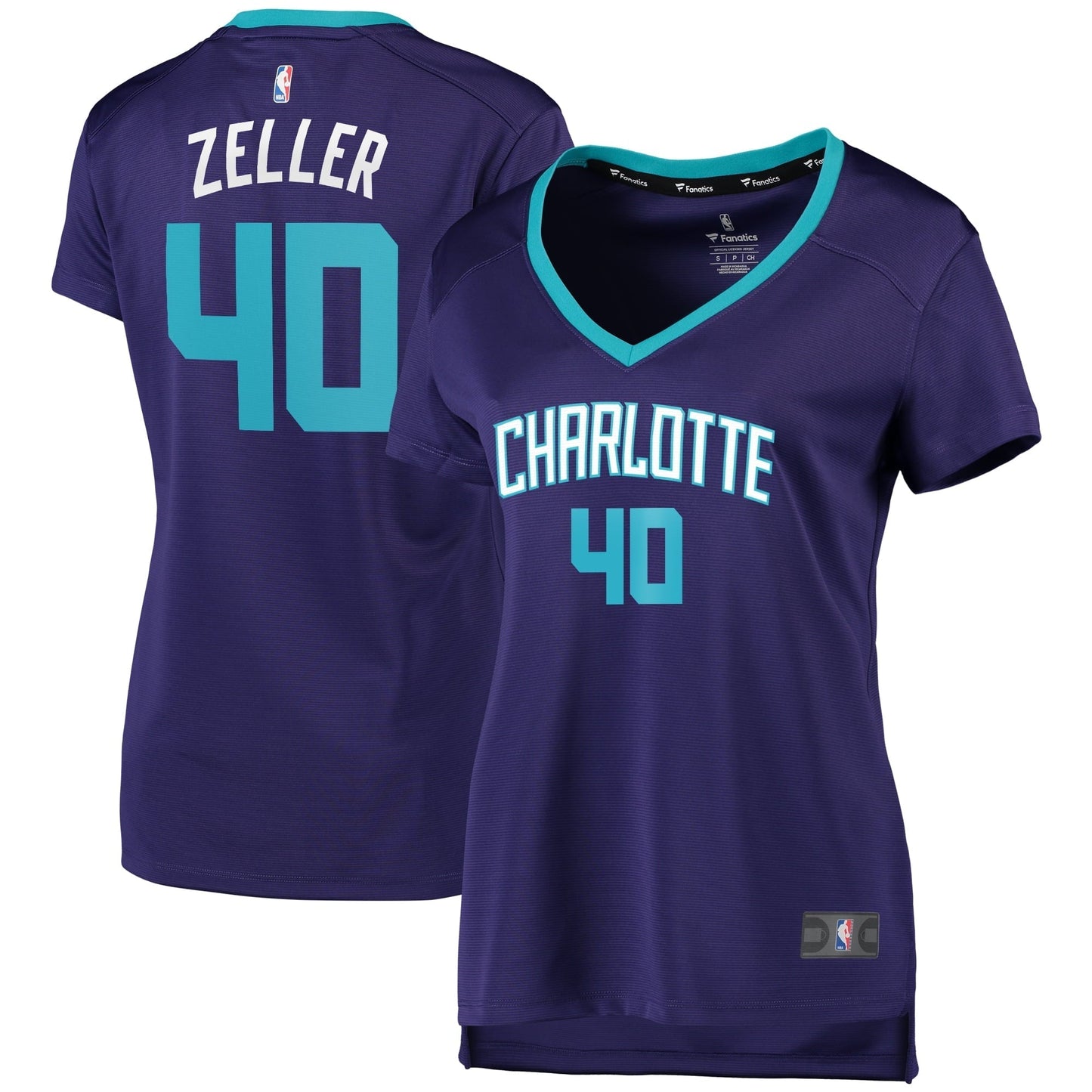 Women's Fanatics Branded Cody Zeller Purple Charlotte Hornets Fast Break Replica Player Jersey - Statement Edition