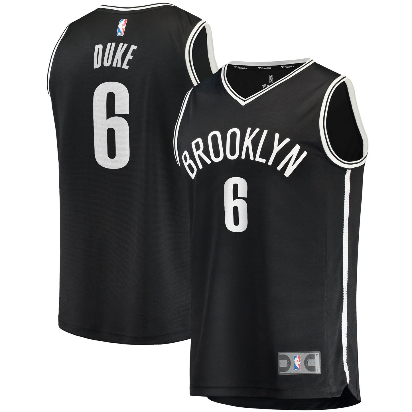 David Duke Jr. Brooklyn Nets Fanatics Branded 2021/22 Fast Break Replica Jersey - Icon Edition - Black