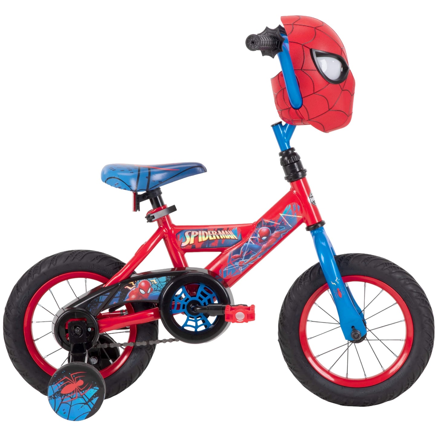 12" Marvel Spider-Man Bike with Training Wheels, for Boys', Red by Huffy