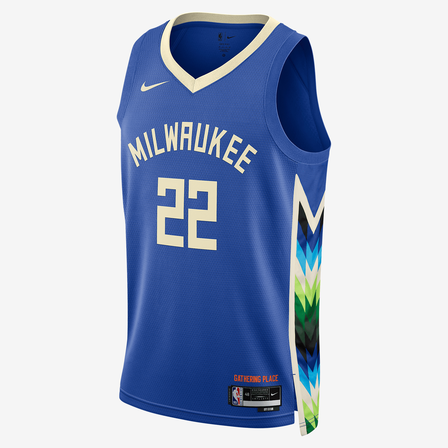 Khris Middleton Milwaukee Bucks City Edition Nike Dri-FIT NBA Swingman Jersey - Game Royal