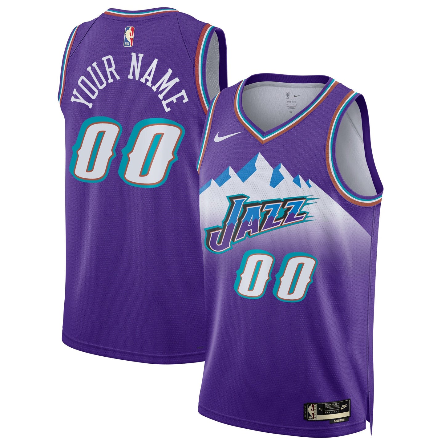 Utah Jazz Nike Unisex 2022/23 Custom Swingman Jersey - Classic Edition - Purple