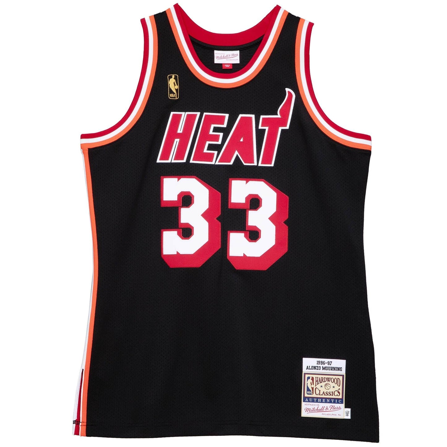 Authentic Alonzo Mourning Miami Heat 1996-97 Jersey