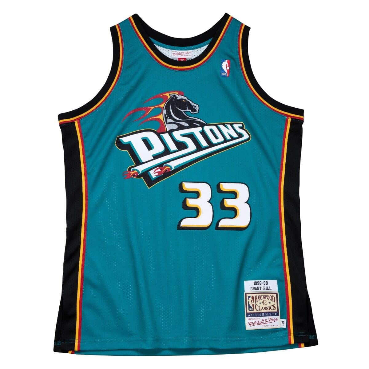 Authentic Grant Hill Detroit Pistons 1998-99 Jersey