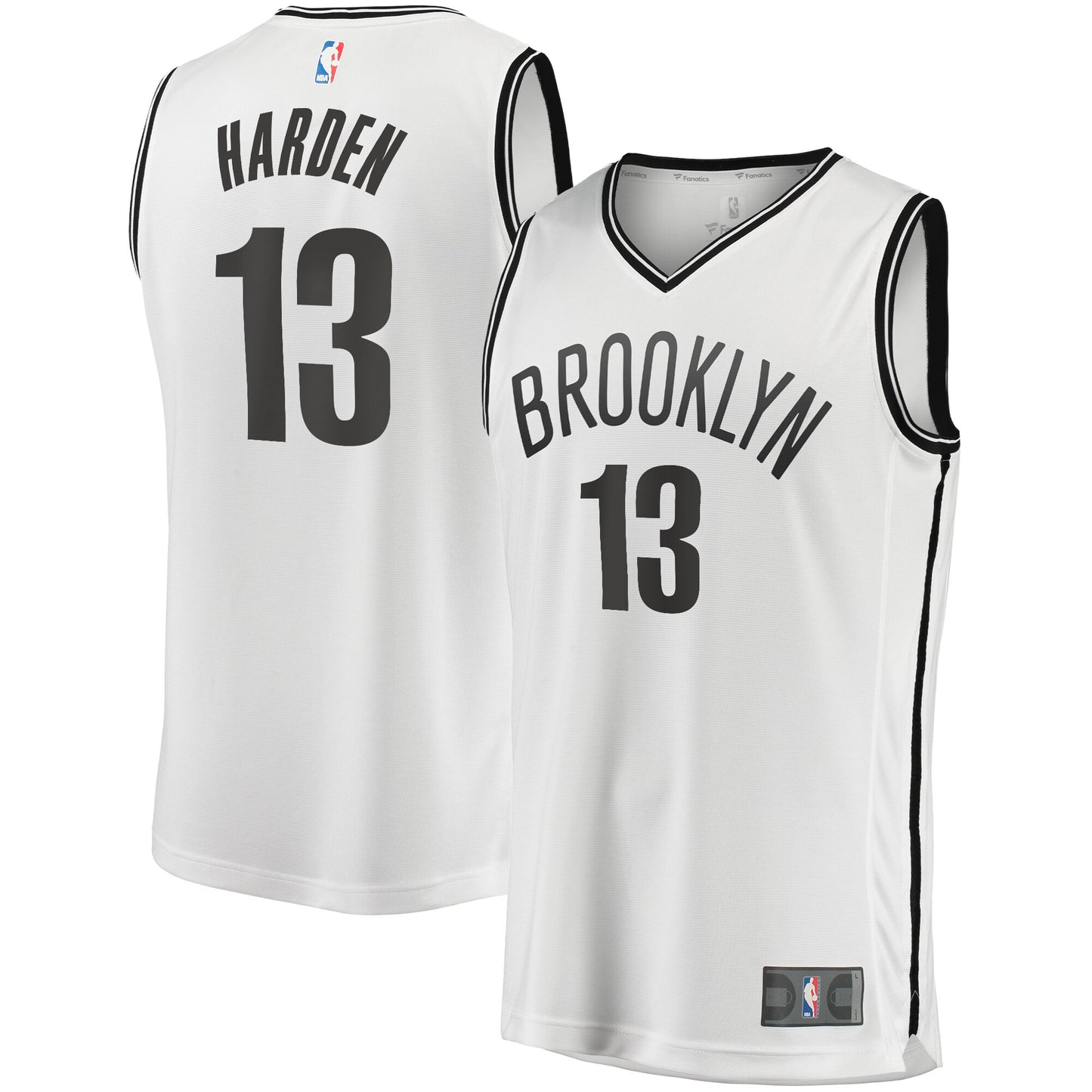James Harden Brooklyn Nets Fanatics Branded 2020/21 Fast Break Replica Jersey White - Association Edition