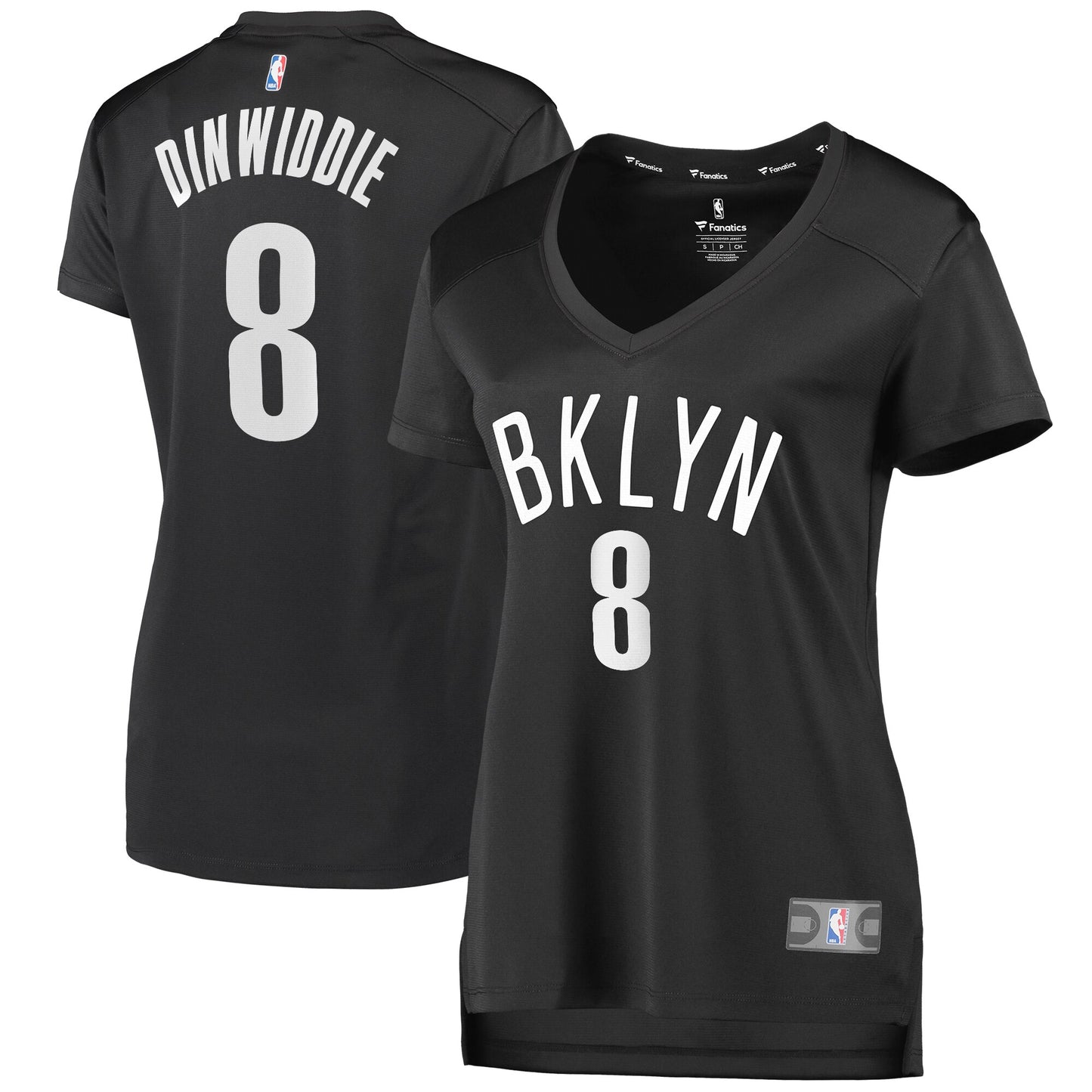 Spencer Dinwiddie Brooklyn Nets Fanatics Branded Women's Fast Break Player Jersey - Statement Edition - Charcoal