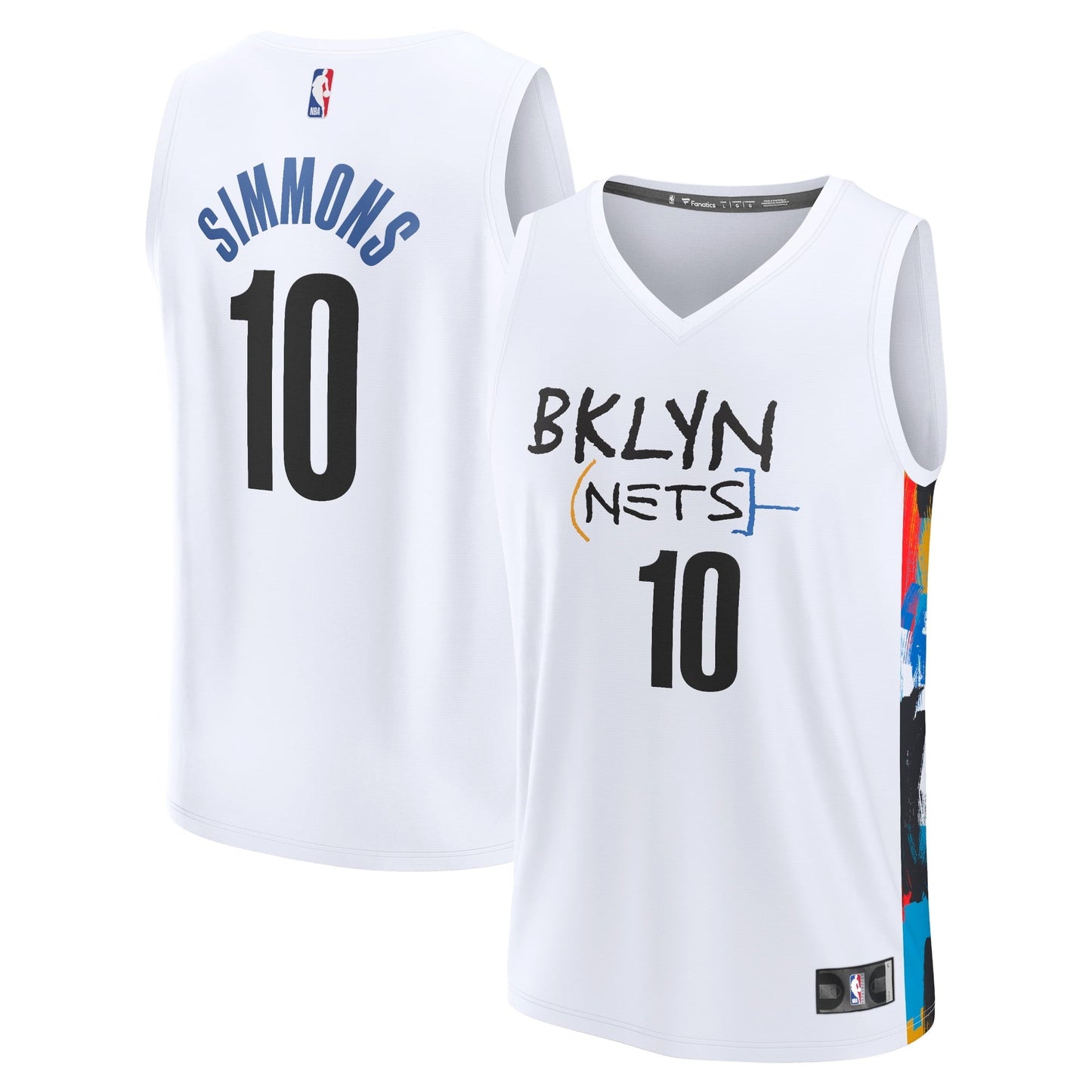 Youth Fanatics Branded Ben Simmons White Brooklyn Nets 2022/23 Fastbreak Jersey - City Edition