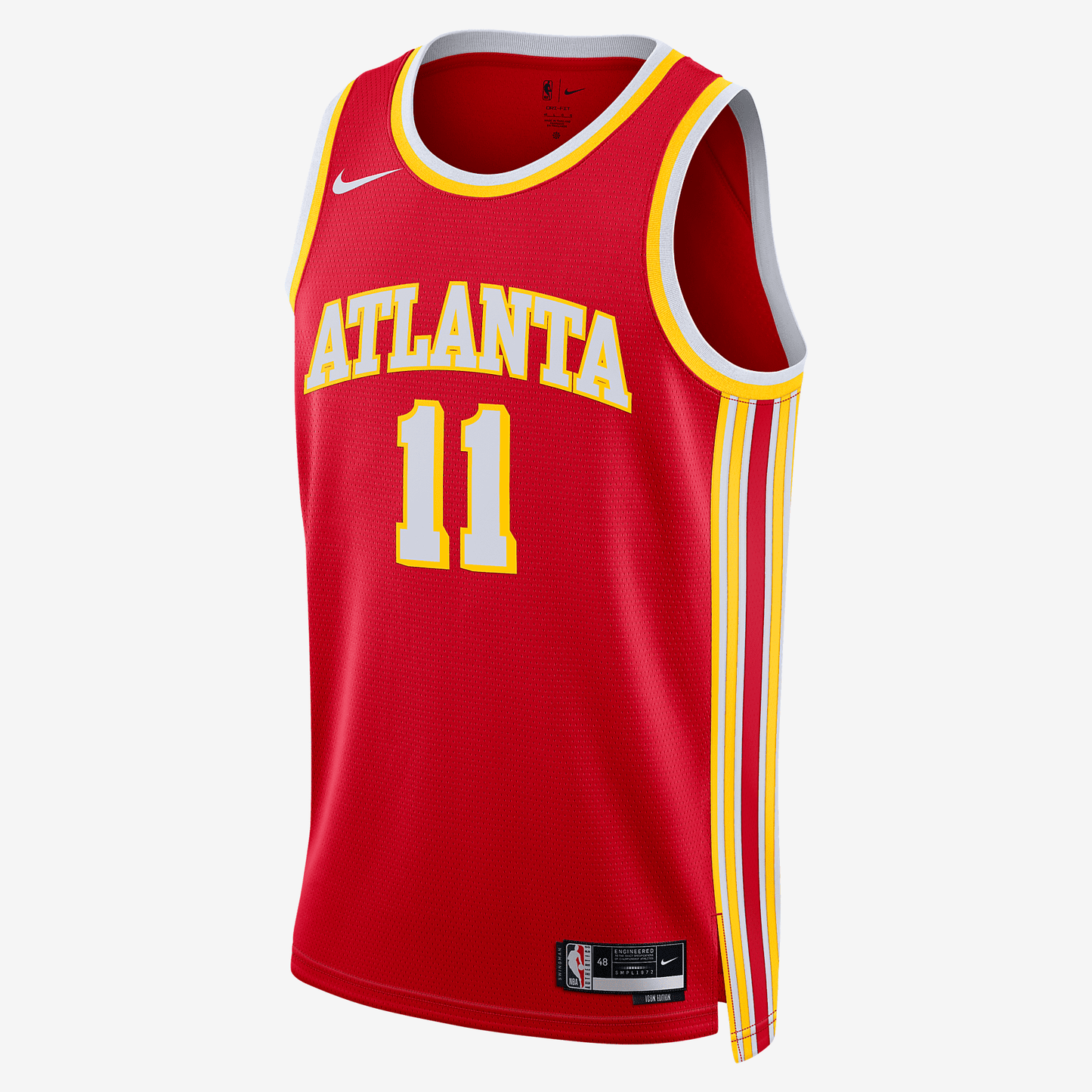 Atlanta Hawks Icon Edition 2022/23 Nike Dri-FIT NBA Swingman Jersey - University Red
