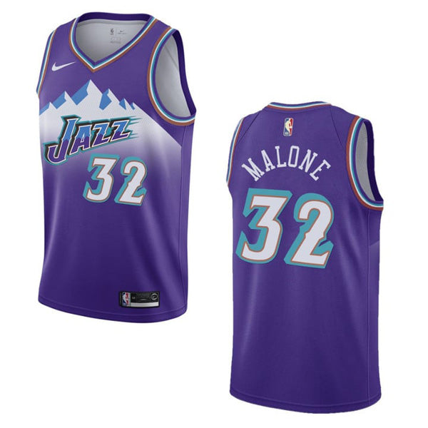 Men's Utah Jazz Karl Malone Icon Edition Jersey - Purple