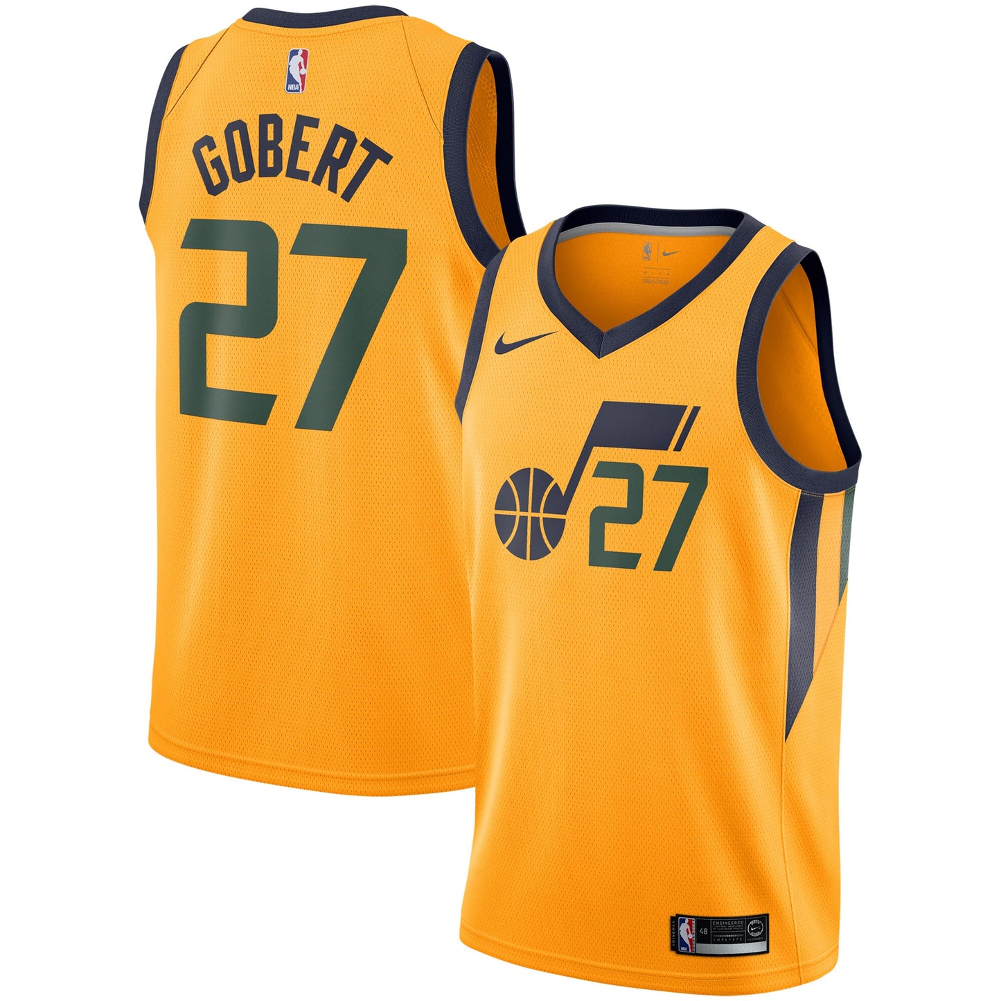 Rudy Gobert Utah Jazz Nike Replica Swingman Jersey - Statement Edition - Gold