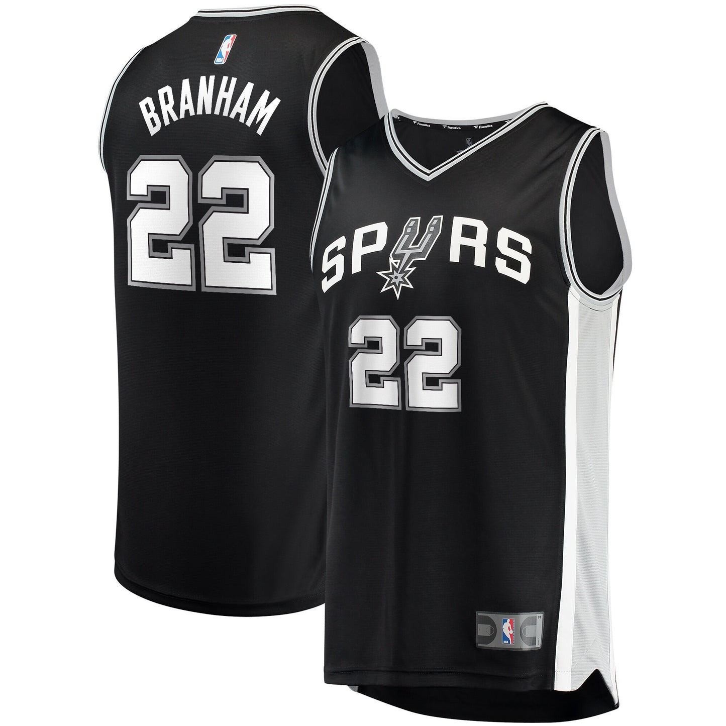 Malaki Branham San Antonio Spurs Fanatics Branded 2022 NBA Draft First Round Pick Fast Break Replica Player Jersey - Icon Edition - Black