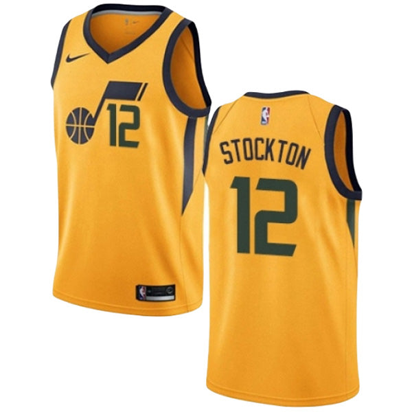 Men's Utah Jazz John Stockton Statement Edition Jersey - Gold