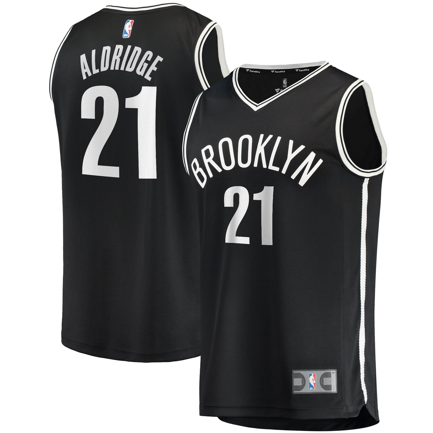 LaMarcus Aldridge Brooklyn Nets Fanatics Branded Youth 2021/22 Fast Break Replica Jersey - Icon Edition - Black