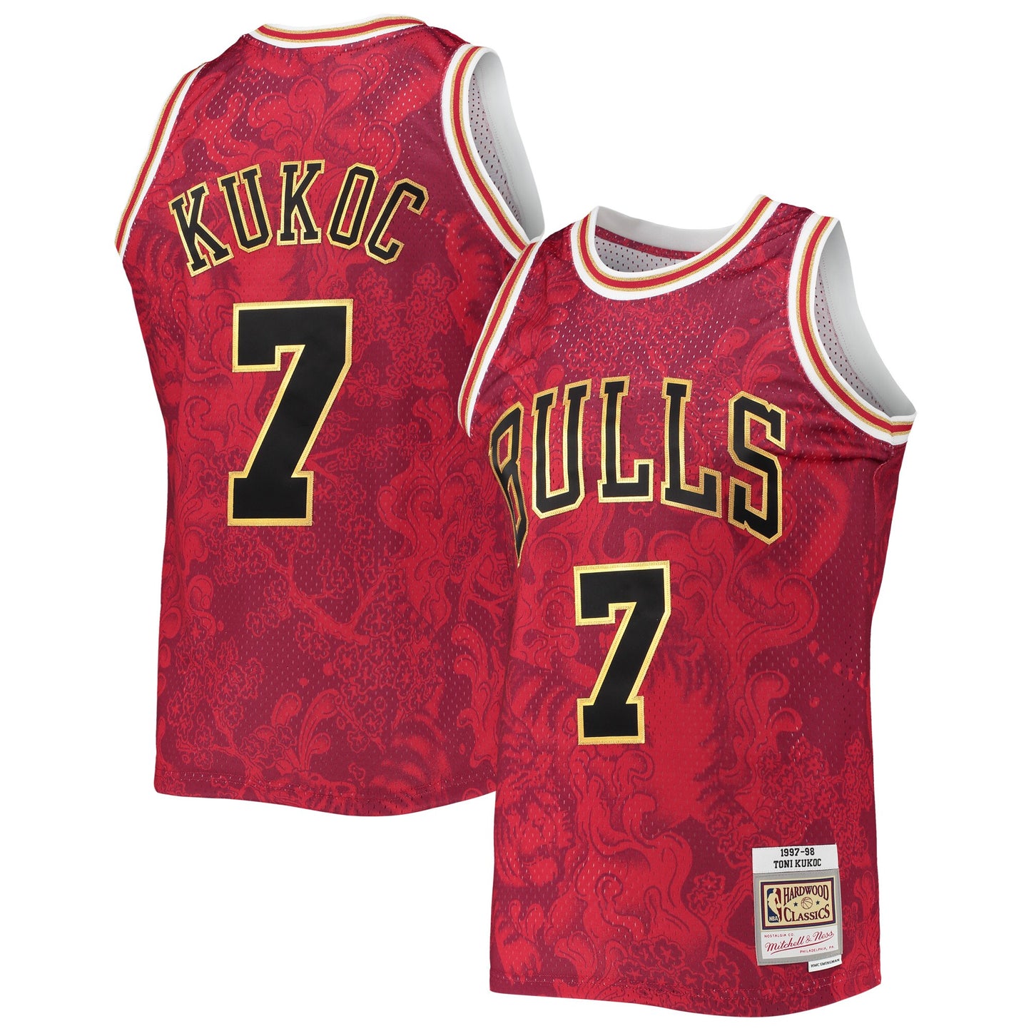 Toni Kukoc Chicago Bulls Mitchell & Ness Hardwood Classics 1997-98 Lunar New Year Swingman Jersey - Red