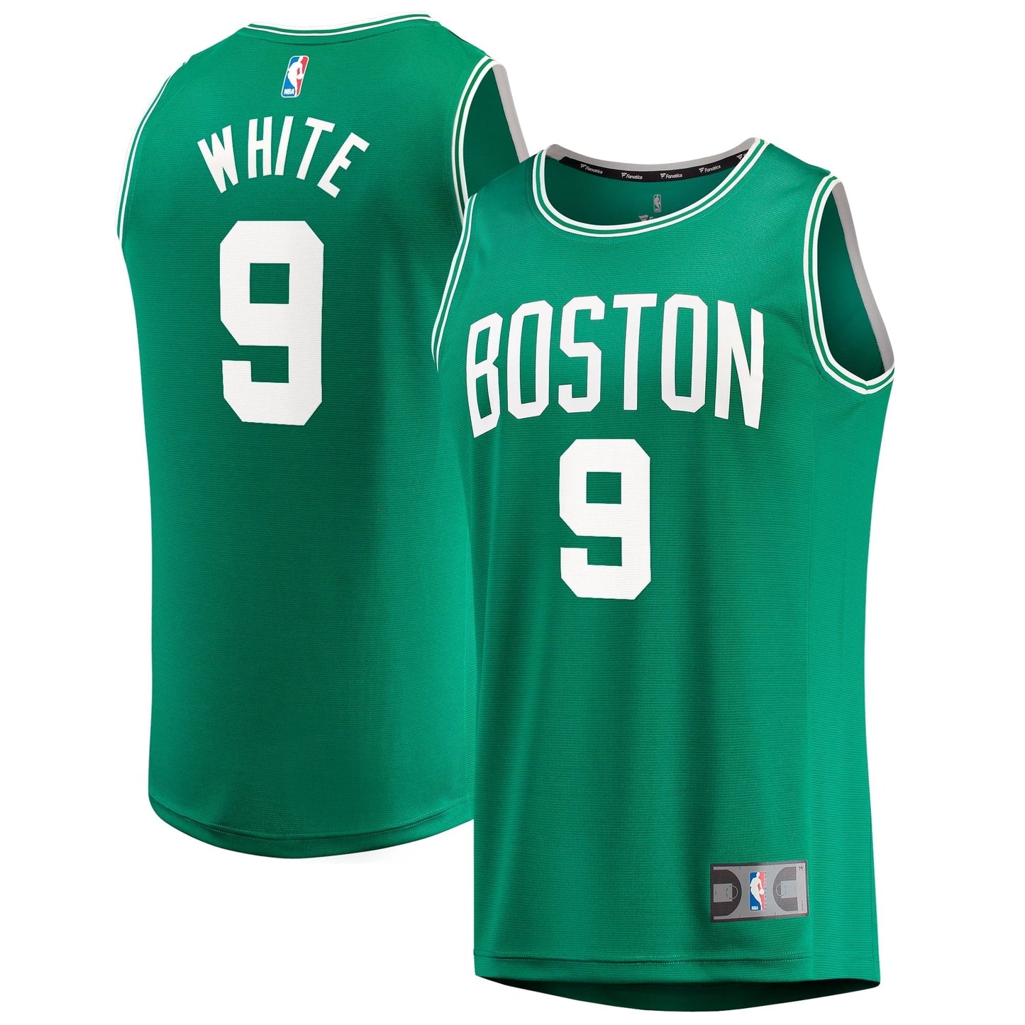 Men's Fanatics Branded Derrick White Kelly Green Boston Celtics Fast Break Replica Jersey - Icon Edition
