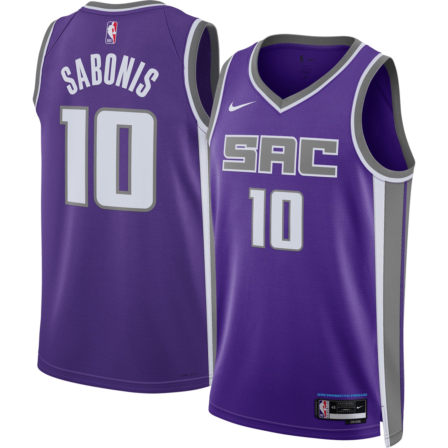Domantas Sabonis Sacramento Kings Nike Unisex Swingman Jersey - Association Edition - Purple