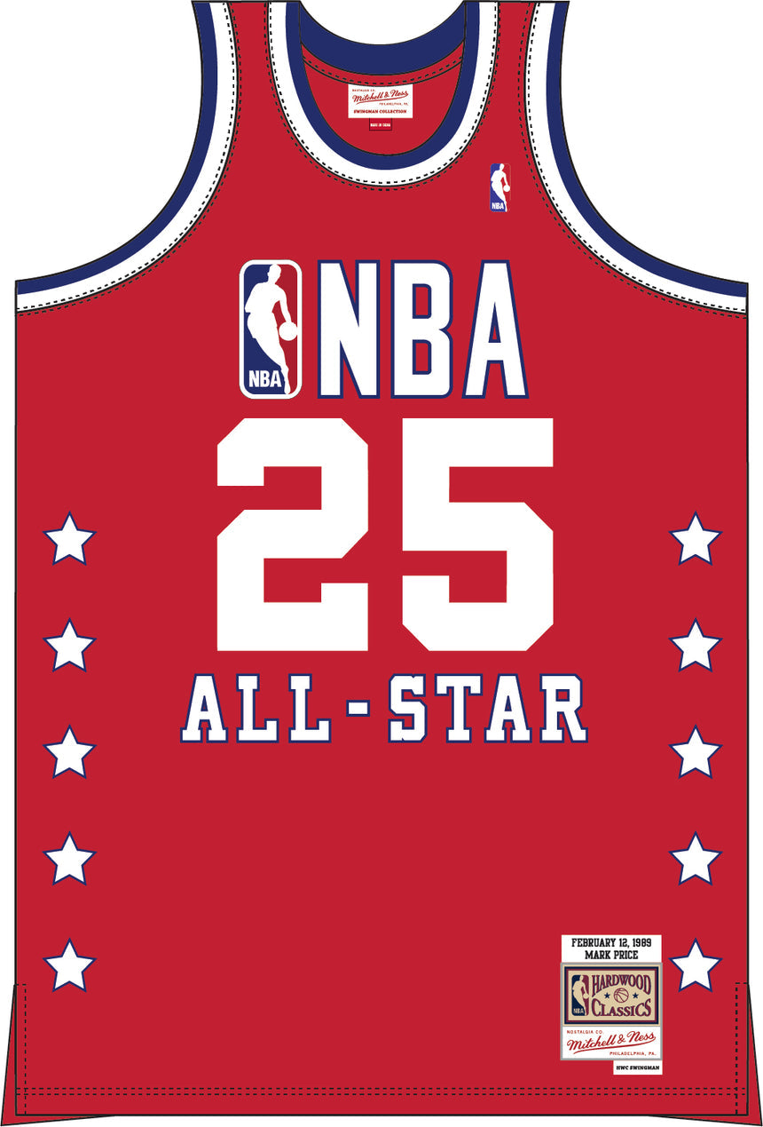 Men's Mark Price Cleveland Cavaliers 1989 Eastern Conference All-Star Mitchell & Ness Navy 2008-09 Hardwood Classics Swingman Jersey