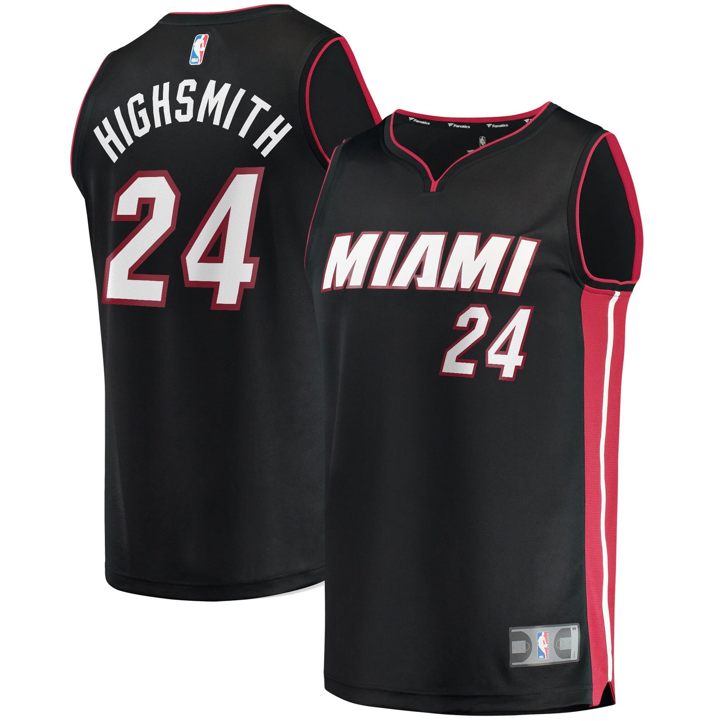 Haywood Highsmith Miami Heat Fanatics Branded 2021/22 Fast Break Replica Jersey - Icon Edition - Black