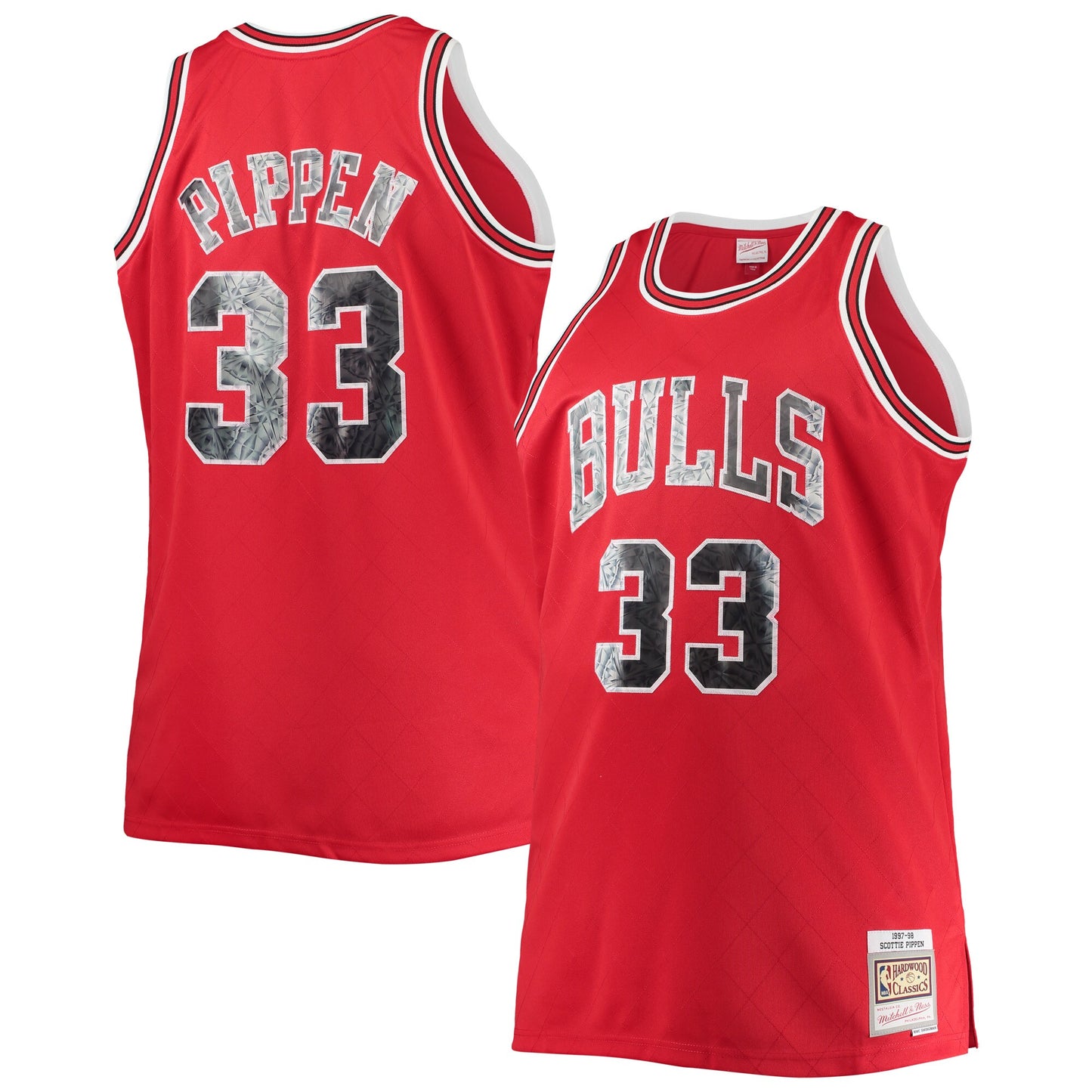 Scottie Pippen Chicago Bulls Mitchell & Ness Big & Tall 1997-98 NBA 75th Anniversary Diamond Swingman Jersey - Red