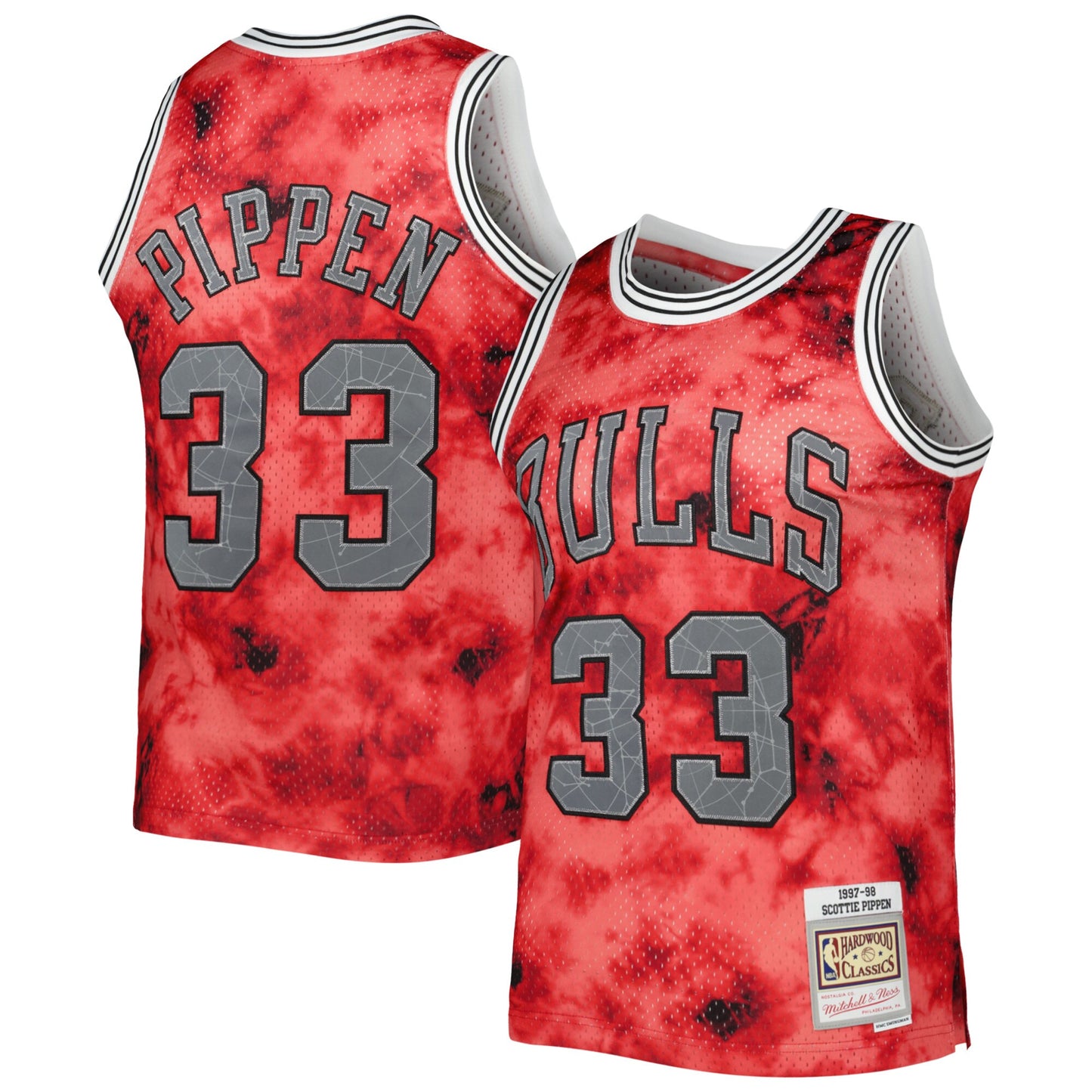 Scottie Pippen Chicago Bulls Mitchell & Ness 1997/98 Galaxy Swingman Jersey - Red