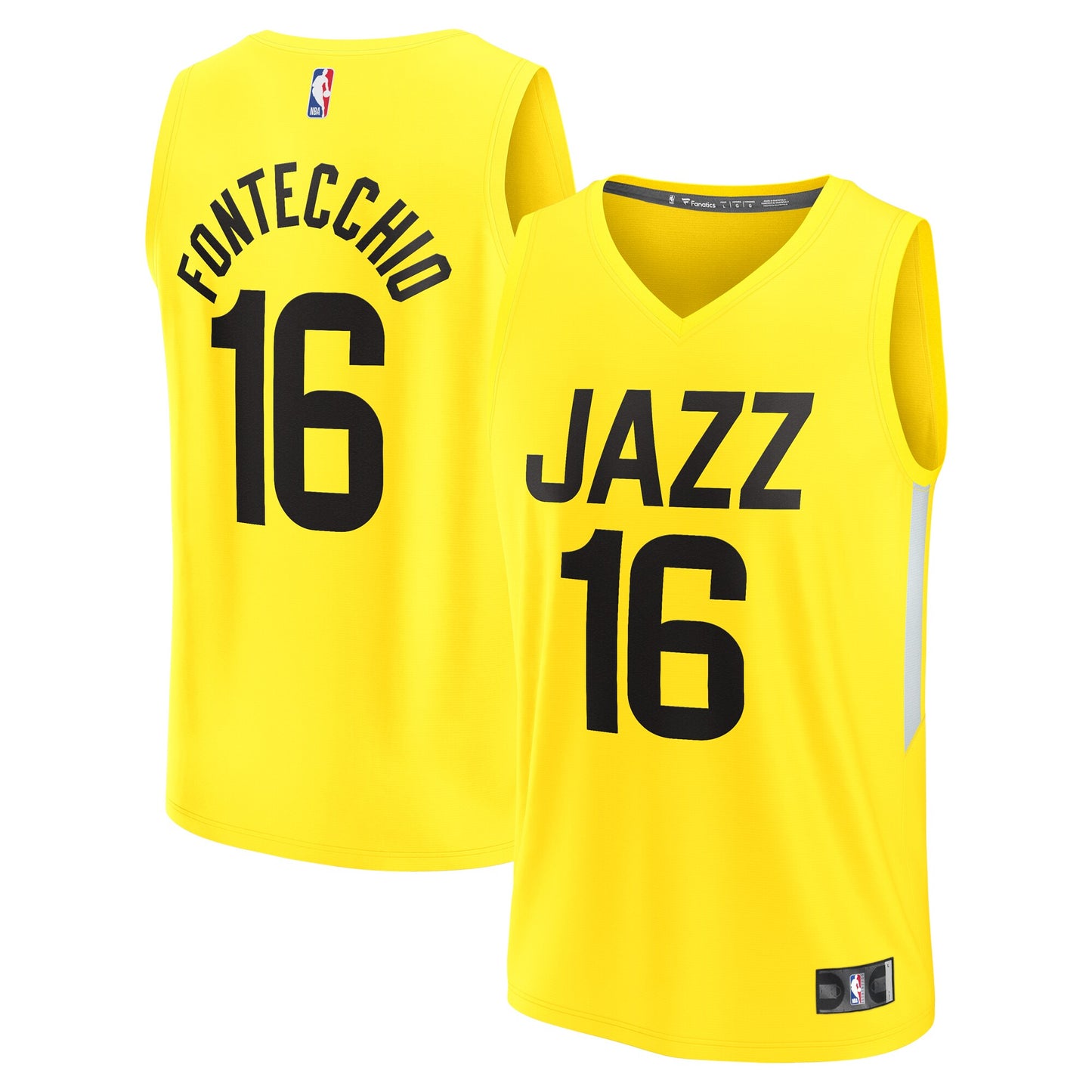 Simone Fontecchio Utah Jazz Fanatics Branded Youth Fast Break Player Jersey - Icon Edition - Yellow
