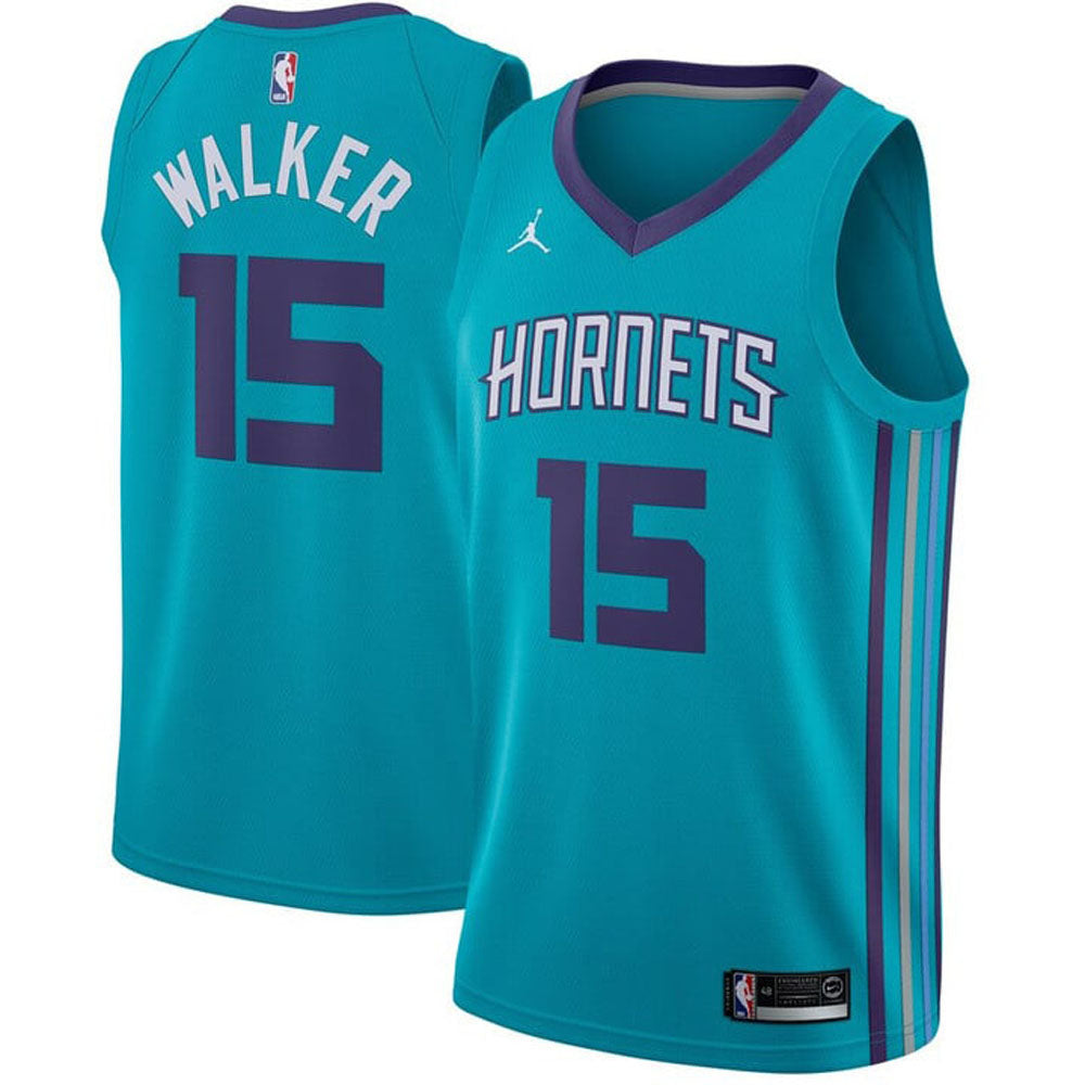 Youth Charlotte Hornets Kemba Walker Icon Edition Jersey - Teal