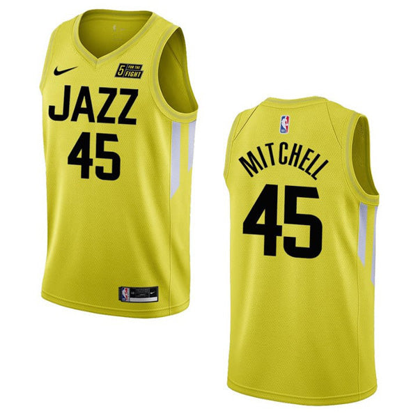 Men's Utah Jazz Donovan Mitchell Icon Edition Jersey - Yellow